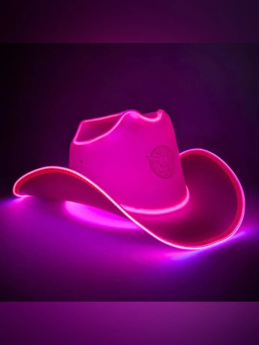 Neon Cowboys Light-Up Pink LED Cowboy Hat